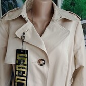 Утепленный стильный плащ-тренч пальто на утеплителе слимтекс для пышных модниц.Riches р. 54/