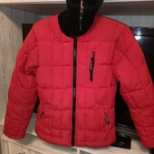 Тёплая подростковая куртка.модная курточка без капюшона.