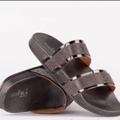 шлепки, шлепанцы со стразами ​Allshhoe