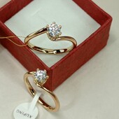 Очаровательное кольцо с алпанитом. Размер 17. Позолота 585 пробы 18 К.