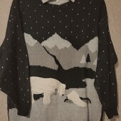 Зимний винтажный свитер