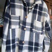 Тепла сорочка твідова в клітинку