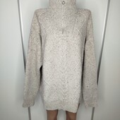 Меланжевий теплий светр на короткій змійці Jonles р 20 Пог -77