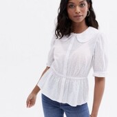 Стильна блуза з воротом, М