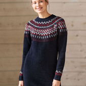 Теплий джемпер-сукня з красивим орнаментом у норвезькому стилі esmara