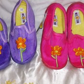 Садик Осень/Зима ! Тёплые велюровые тапочки для холодных полов 12см