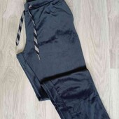 Esmara брендовые теплые велюровые штаны с карманами размер М евро 40/42