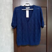 Новая брендовая ажурная коттоновая кофточка р.XL(18-22).