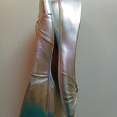 Фирменные красивые домашние паркетные тапочки р.38,5-39 на ножку 25-25,5.