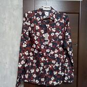 Новая брендовая коттоновая мужская рубашка р.М.