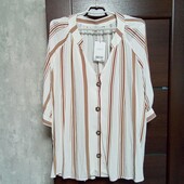Новая брендовая вискозная блуза-туника р.20-22.