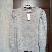 Брендовый новый теплый свитер р.20-22.