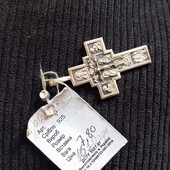 Великий срібний хрестик. Двосторонній..7.80 грам