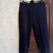 Брендовые новые коттоновые мужские брюки-слаксы р.36-29(32).