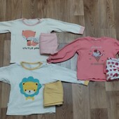 Піжами 3 штуки одним лотом 98-104