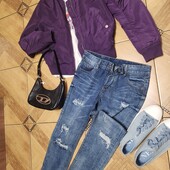 Бомбер курточка на весну Stradivarius S_M ідеал