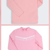 Однотонний гольф водолазка для дівчинки з декором р. 134-140. Відмінно у школу. Див. заміри