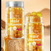 *Вітамінні капсули для волосся з медом, (bee) олією авокадо та аргановою олією, 40 од*