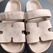 Шлепанцы натуральный замш