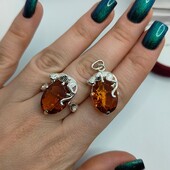 Срібна каблучка з гепардом