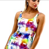 Стрейчевая яркая маечка