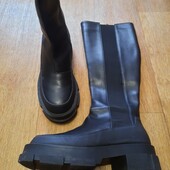 Сапоги натуральна шкіра 35 см устілка