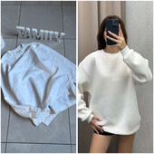 ❄️ світшот Cotton якість гарно тримає форму з лого на спині