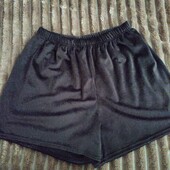 Шорти шоколадного кольору із велюру