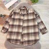 Стильна тепленька сорочка оверсайз від Next