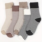 Лот-4пари! Набір стильних смугастих шкарпеток 37-40р — яскравий акцент у вашому образі!