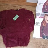 Стильна кофточка/травка колір марсала