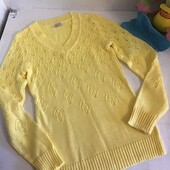 Желтый вязаный джемпер Silena