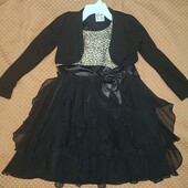 Нарядное платье с паетками и болеро. Кошечка.
