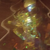 Прозрачная ёлочная игрушка с подсветкой елочка