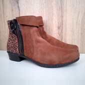 Німецькі демі ботильйони Rieker, жіночі напівчеревики, коричневі черевики, весна осінь, р. 40