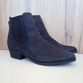 Нові черевики, чорні жіночі демі напівчеревики на низькому, осінь весна, р. 42