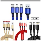 Кабель для швидкої зарядки 3в1
