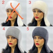 Женская шапка ушанка ангора разные цвета новинки сезона