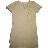 Золотисте плаття НМ на 8-10років зріст 134/140