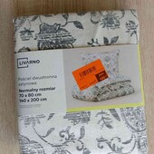 Livarno новый комплект постельного белья пододеяльник 140/200 + наволочка 70/80