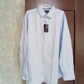Новая брендовая коттоновая мужская рубашка р.19(56-58).