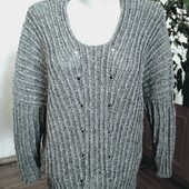 Теплий жіночий вовняний реглан , розмір - L- XL