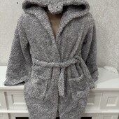 Новий завіз Тепленький пухнастий халатик у відмінному стані 11/12 років є заміри