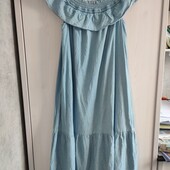 Стильний, легенький джинсовий сарафанчик. Р14