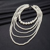 Многослойное ожерелье жемчуг