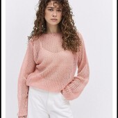 Светрик, легкий павутинка, ніжний оранж, без дефектів ❄️