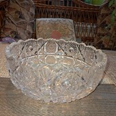 Ваза хрустальна, Богемське скло, 80ті роки.