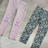Комплект фірмових плотних легінсів 5-6років