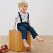 ♕ Якісні дитячі джинсові штани від Tchibo (Німеччина) розмір 74/80, без підтяжок