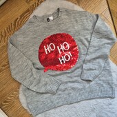 Сіренький светрик, малюнок патейками ❄️Стан нового